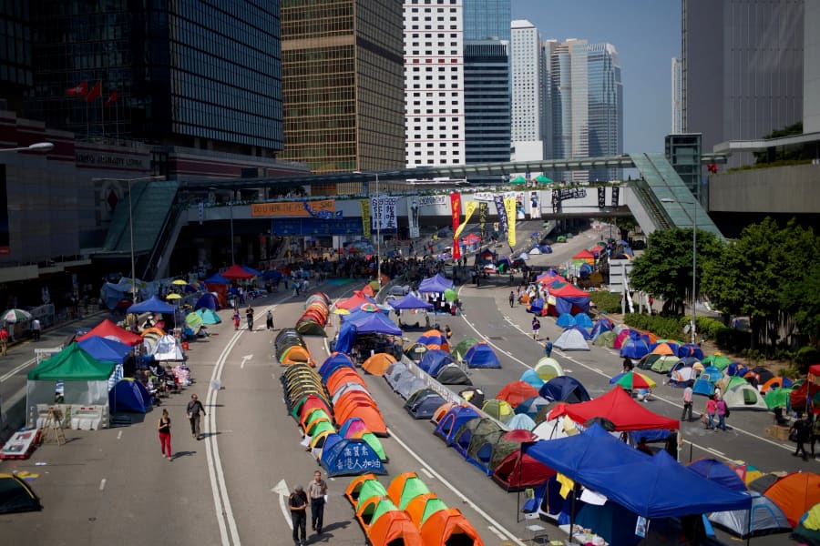 Umbrella Movement — photograph by Craig Stubing