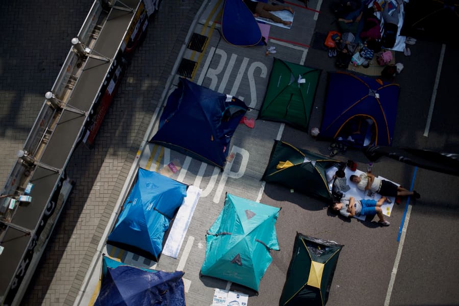 Umbrella Movement — photograph by Craig Stubing