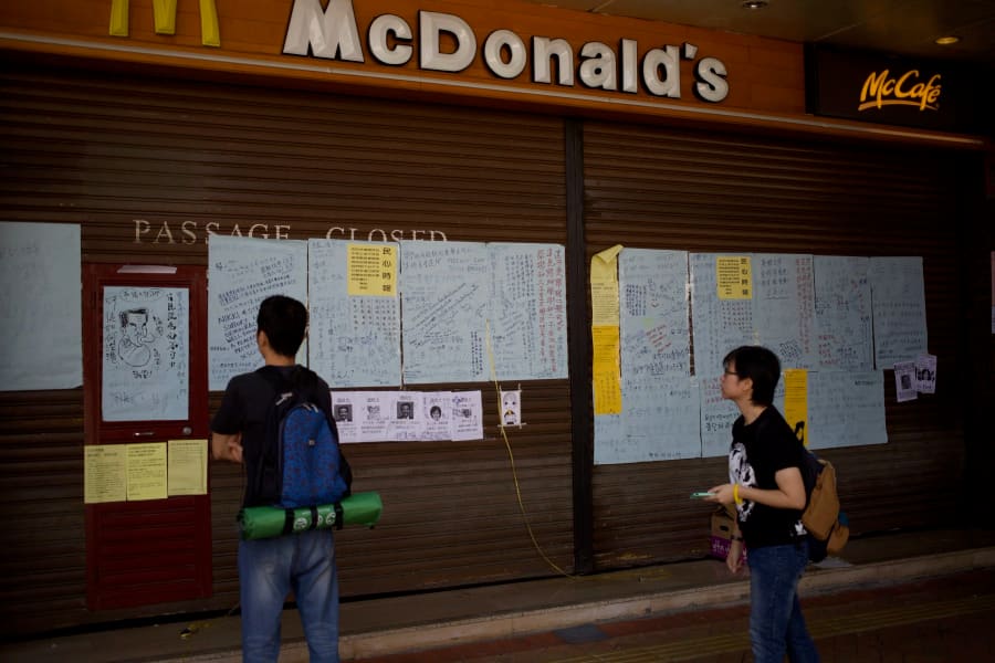 Umbrella Movement — photograph by Craig Stubing