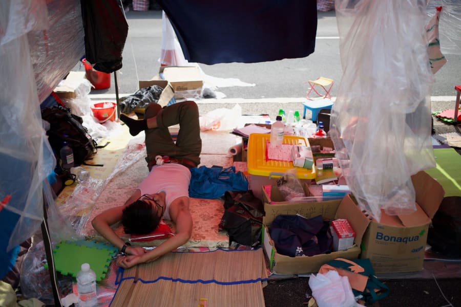 Umbrella Movement — photograph by Craig Stubing