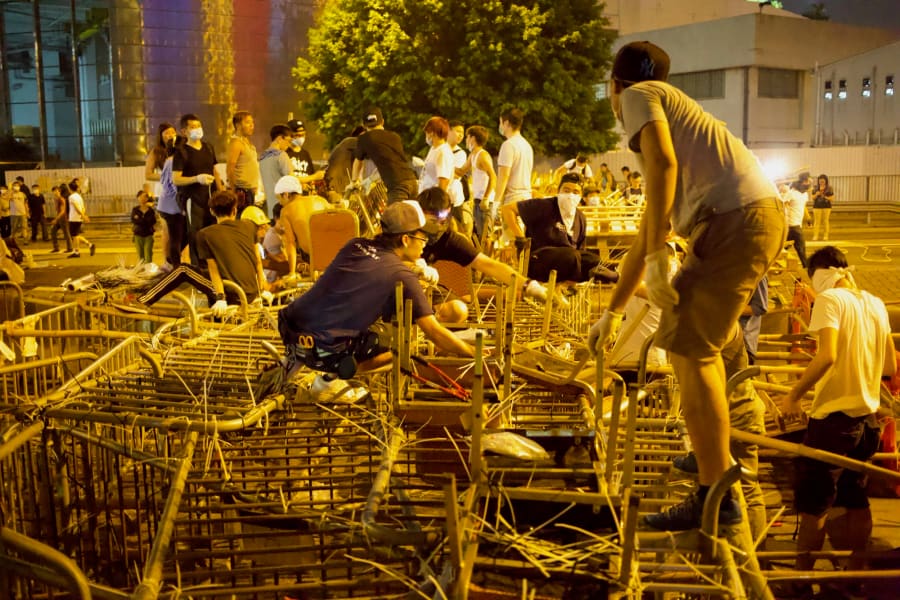 Umbrella Movement — photograph by Craig Stubing