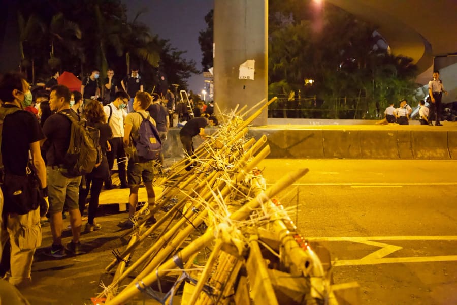 Umbrella Movement — photograph by Craig Stubing