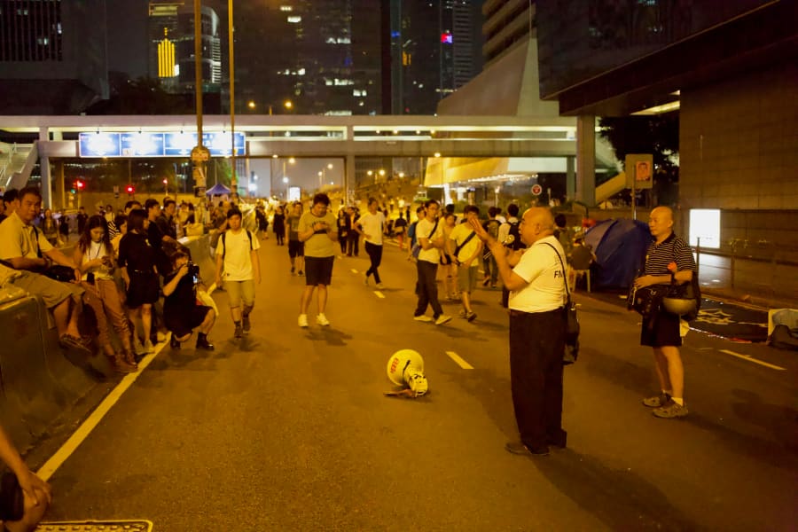 Umbrella Movement — photograph by Craig Stubing