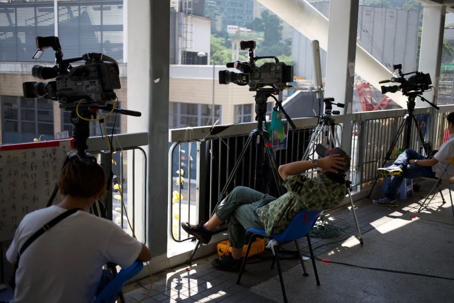 Umbrella Movement — photograph by Craig Stubing