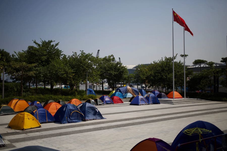Umbrella Movement — photograph by Craig Stubing