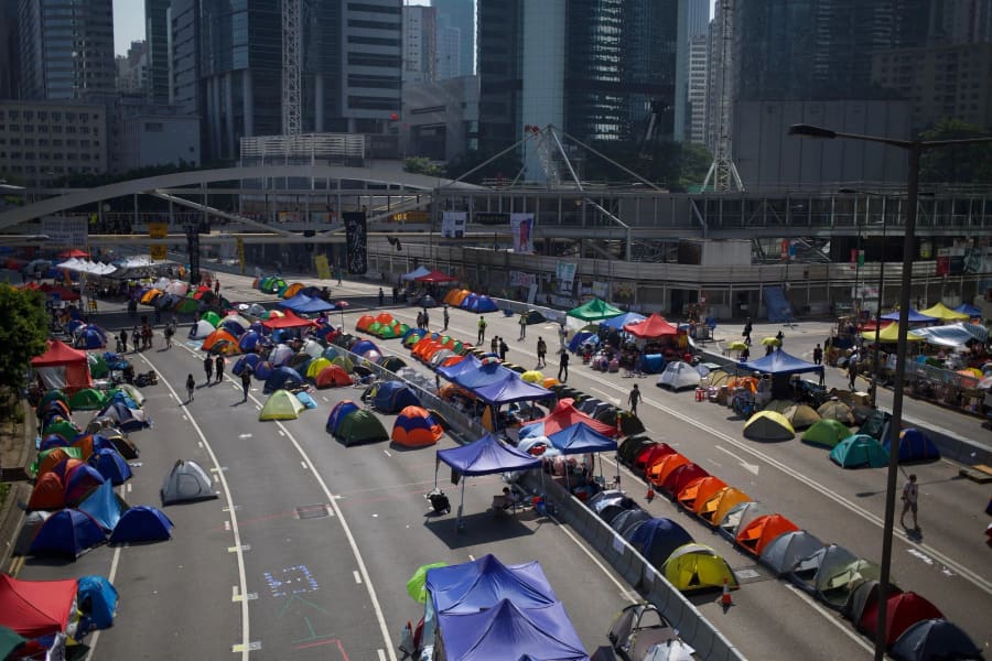 Umbrella Movement — photograph by Craig Stubing