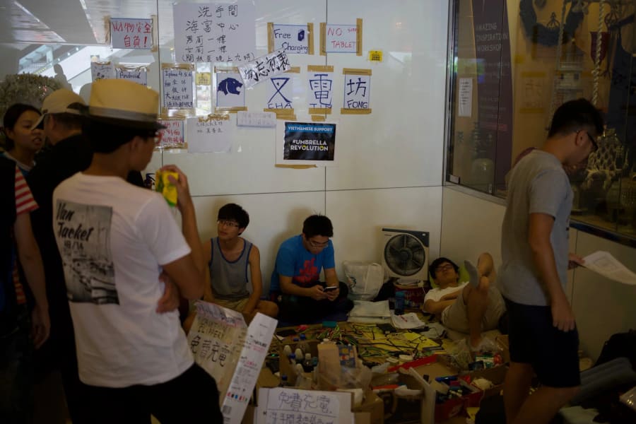 Umbrella Movement — photograph by Craig Stubing