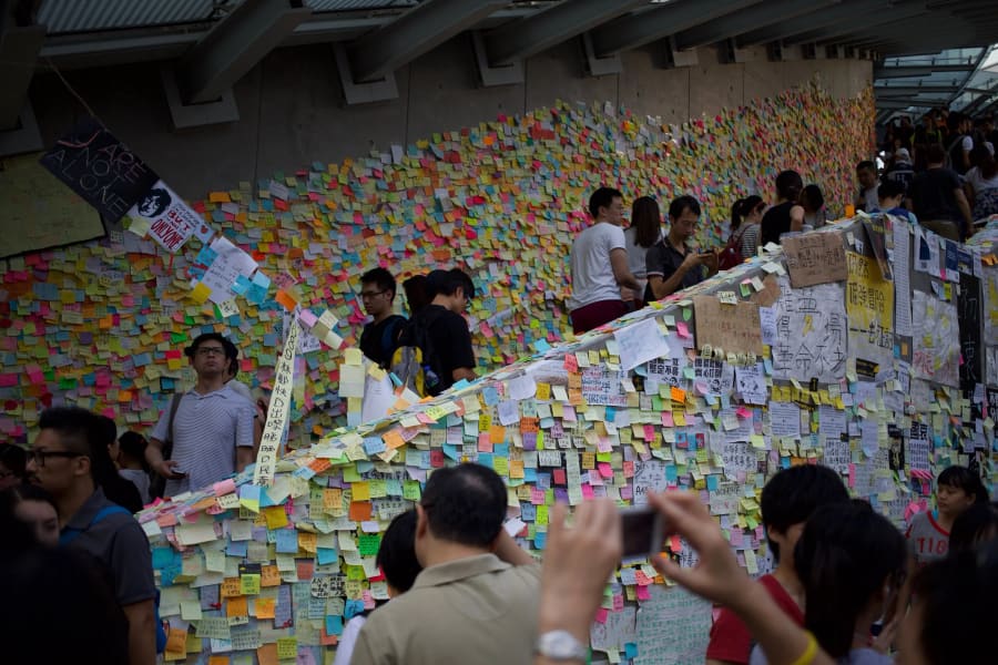 Umbrella Movement — photograph by Craig Stubing