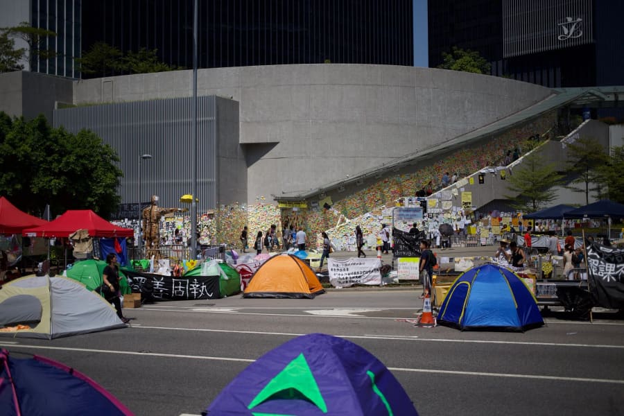Umbrella Movement — photograph by Craig Stubing